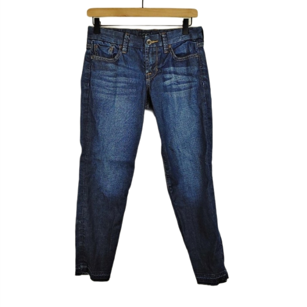 Lucky Brand Sweet jean crop cut hem Sz 0/25